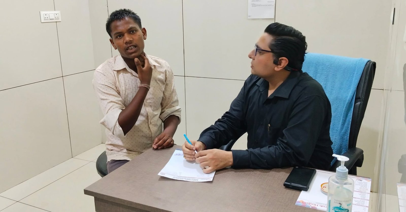Dr. Abhishek Singh in clinical consultation