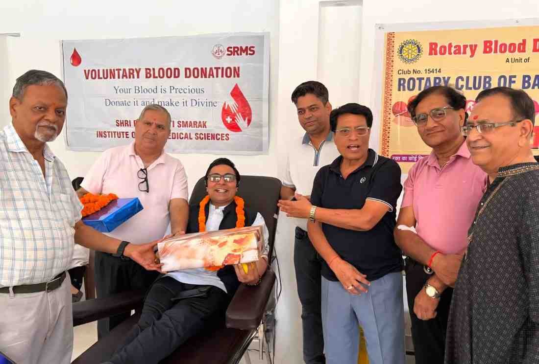 Voluntary Blood Donation & Rotary Club Felicitation (World No Tobacco Day)